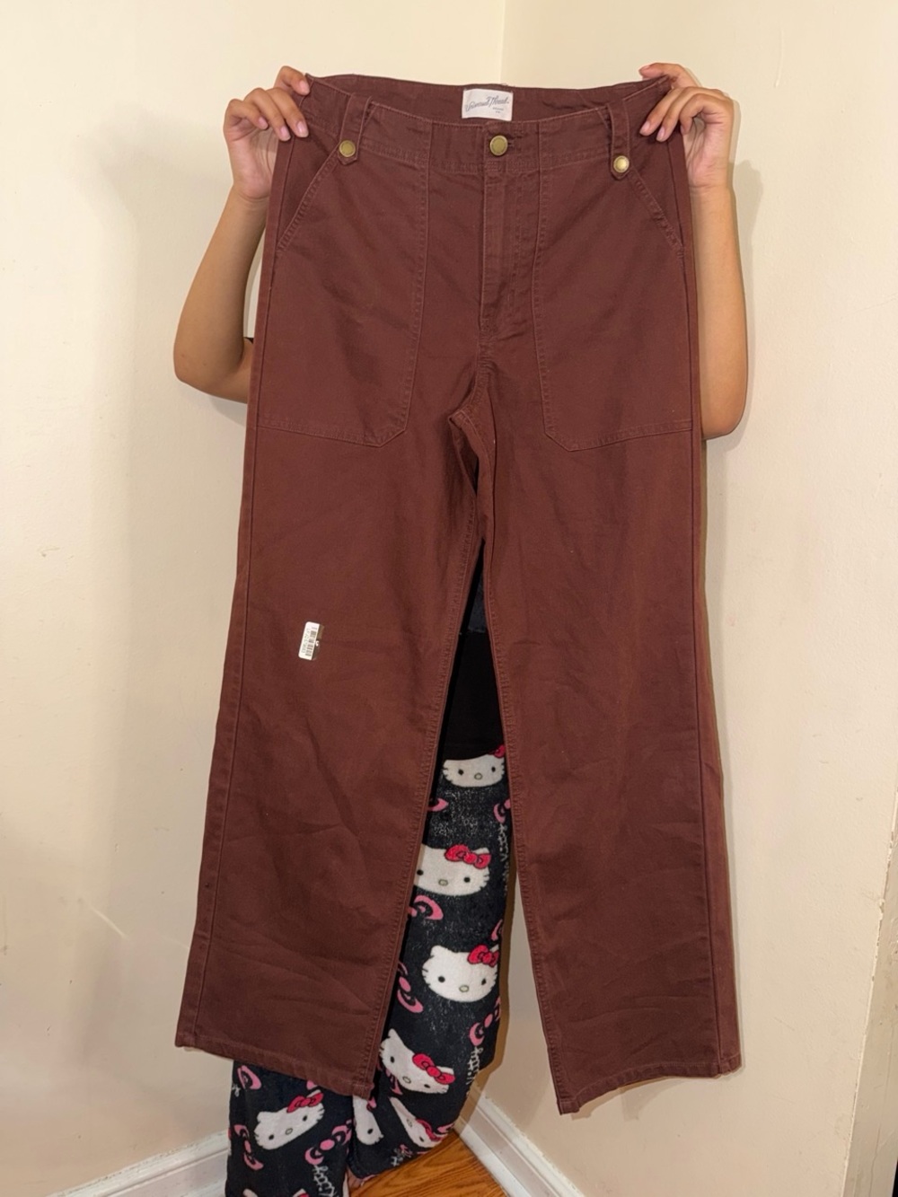 Universal Thread Straight Leg Jeans in Rust Brown